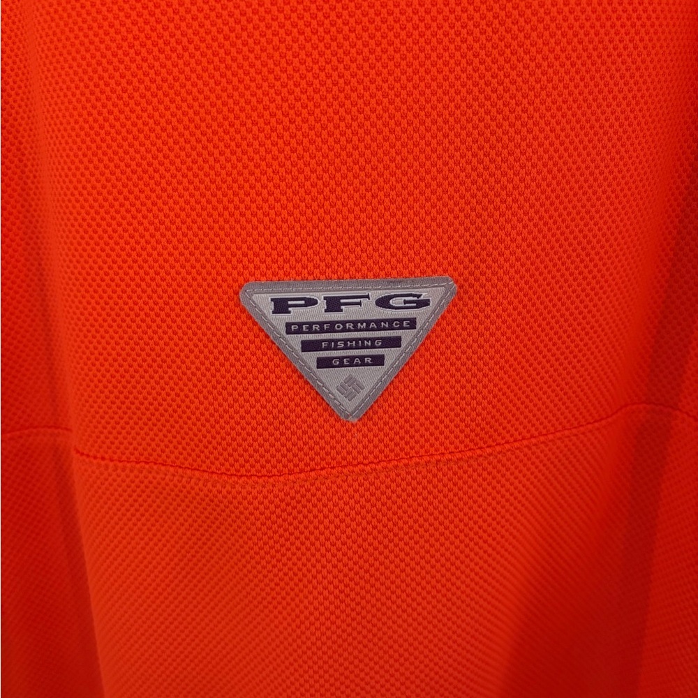 Columbia Men’s Orange Auburn Logo Polo Shirt - Picture 2 of 5
